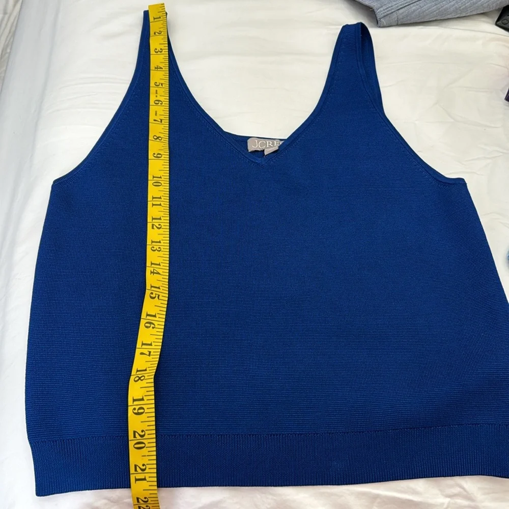 J. Crew Women's Blue Tank Top Sz L
